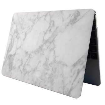 MacBook Pro 13 inch case (Model A1278) - Marble - wit 
