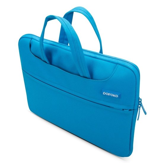 POFOKO 15.4 inch laptoptas met schouderband - Blauw