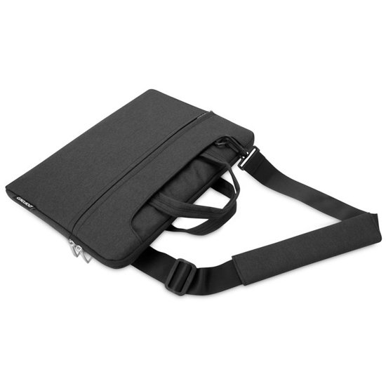 POFOKO 15.4 inch laptoptas met schouderband - Zwart