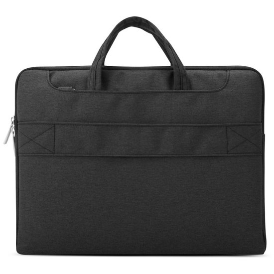 POFOKO 11.6 inch laptoptas met schouderband - Zwart