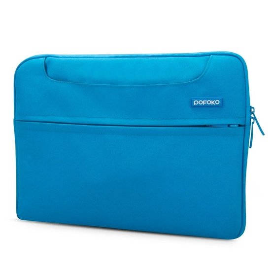 POFOKO 12 inch laptoptas met schouderband - Blauw