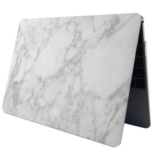 MacBook Air 13 inch case - Marble - wit
