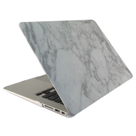 MacBook 12 inch case - Marble - wit