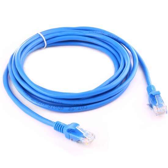 5m CAT5E Ethernet netwerk LAN kabel (10000 Mbit/s) - Blauw