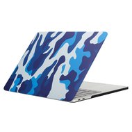 MacBook Pro retina touchbar 13 inch case - camo blauw
