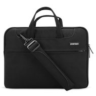 POFOKO 12 inch laptoptas met schouderband - Zwart