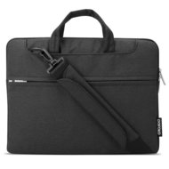 POFOKO 11.6 inch laptoptas met schouderband - Zwart