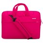 POFOKO 15.4 inch laptoptas met schouderband - Magenta