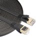 15m CAT7 Ultra dunne Flat Ethernet netwerk LAN kabel (10.000Mbps) - Zwart 15m CAT7 Ultra dunne Flat Ethernet netwerk LAN kabel (10.000Mbps) - Zwart