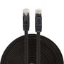 15m CAT6 Ultra dunne Flat Ethernet netwerk LAN kabel (1000Mbps) - Zwart 15m CAT6 Ultra dunne Flat Ethernet netwerk LAN kabel (1000Mbps) - Zwart