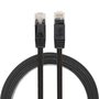 1.8m CAT6 Ultra dunne Flat Ethernet netwerk LAN kabel (1000Mbps) - Zwart 1.8m CAT6 Ultra dunne Flat Ethernet netwerk LAN kabel (1000Mbps) - Zwart