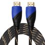 HDMI kabel 5 meter - HDMI 1.4 versie - High Speed - HDMI 19 Pin Male naar HDMI 19 Pin Male Connector Cable - Nylon black line