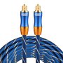 ETK Digital Toslink Optical kabel 5 meter / audio male to male / Optische kabel BLUE series - Blauw