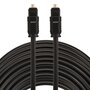 ETK Digital Toslink Optical kabel 20 meter / audio male to male / Optische kabel PVC series - zwart