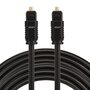 ETK Digital Toslink Optical kabel 5 meter / audio male to male / Optische kabel PVC series - zwart