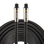 ETK Digital Optical kabel 20 meter / toslink audio male to male / Optische kabel nickel series - zwart