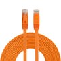 10m CAT6 Ultra dunne Flat Ethernet netwerk LAN kabel (1000Mbps) - Oranje