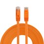 10 meter - CAT6 - Ultra dunne Flat - Ethernet kabel - Netwerkkabel - (1000Mbps) - Oranje