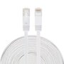 15 meter - CAT6 - Ultra dunne Flat Ethernet kabel - Netwerkkabel (1000Mbps) - Wit