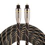Optische kabel 5 meter - toslink kabel - Optical audio kabel - nylon series - zwart