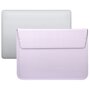 13 inch PU Leer envelop sleeve met standaard - Lila 13 inch PU Leer envelop sleeve met standaard - Lila