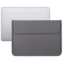 13 inch PU Leer envelop sleeve met standaard - Donkergrijs 13 inch PU Leer envelop sleeve met standaard - Donkergrijs