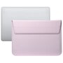 13 inch PU Leer envelop sleeve met standaard - Roze