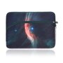 13 inch sleeve met extra vak - Sterren Zwarte Marble 13 inch sleeve met extra vak - Sterren Zwarte Marble
