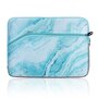 13 inch sleeve met extra vak - Groen Marble 13 inch sleeve met extra vak - Groen Marble