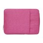 15 inch sleeve met extra vak - roze 15 inch sleeve met extra vak - roze