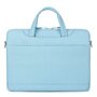 13 inch laptoptas met schouderband en extra vak - Licht Blauw