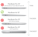 MacBook Air 13 inch cover - Roze_