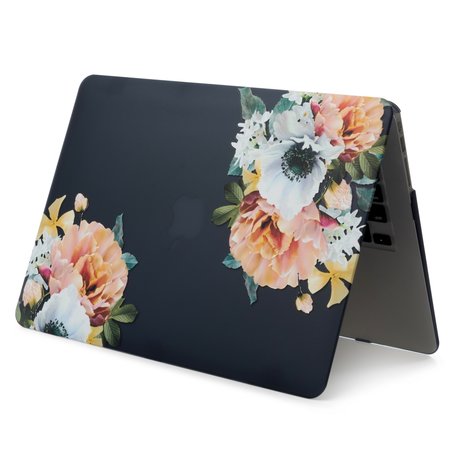 MacBook Air 13 inch - Touch id versie - Black flower (2018, 2019 & 2020)