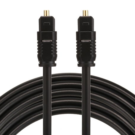 ETK Digital Toslink Optical kabel 3 meter / audio male to male / Optische kabel PVC series - zwart