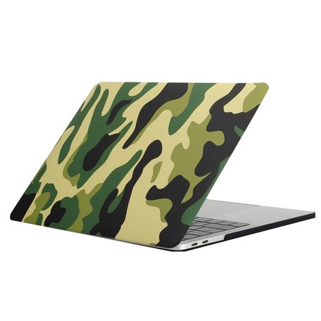 MacBook Pro retina touchbar 13 inch case - camo groen