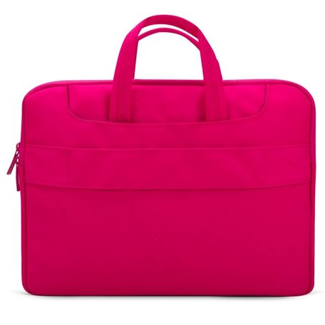 POFOKO 15.4 inch laptoptas met schouderband - Magenta