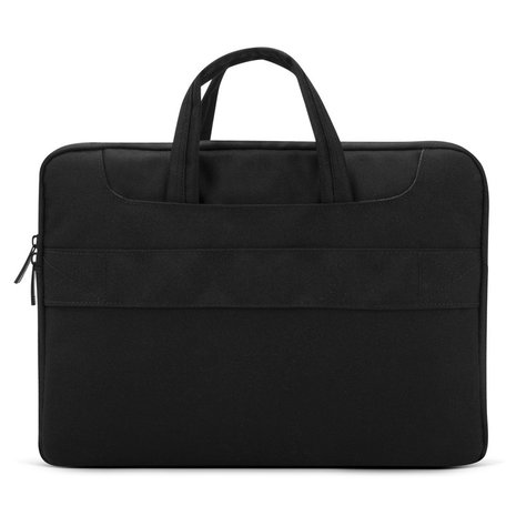 POFOKO 12 inch laptoptas met schouderband - Zwart