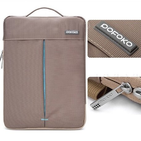 POFOKO 11.6 inch portable laptoptas - Bruin