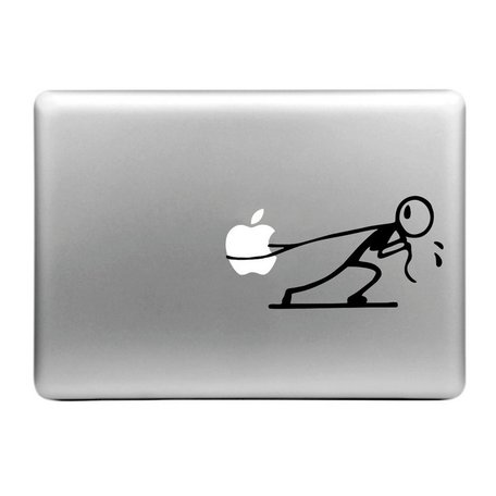 MacBook sticker - poppetje