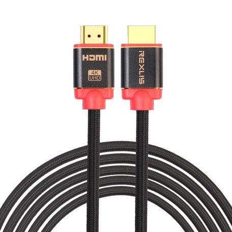 HDMI kabel 5 meter - HDMI 2.0 versie - High Speed 2160P - HDMI Male naar HDMI Male kabel - Aluminium red line