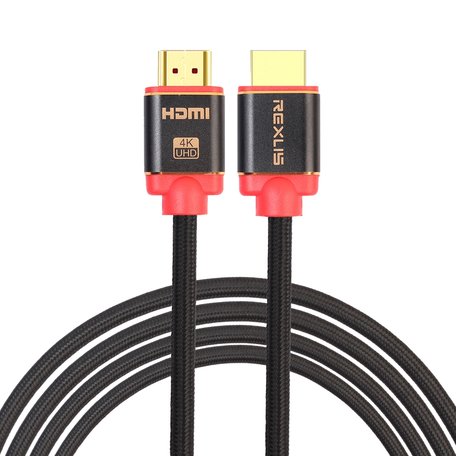 HDMI kabel 3 meter - HDMI 2.0 versie - High Speed 2160P - HDMI Male naar HDMI Male kabel - Aluminium red line