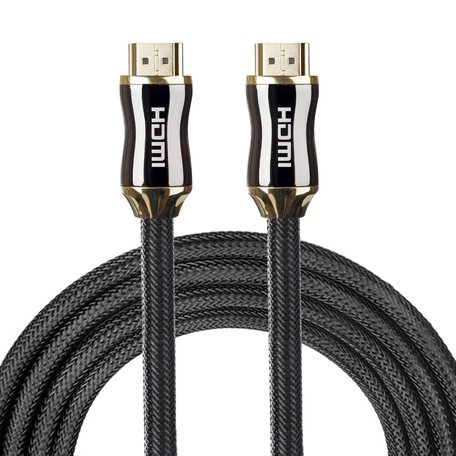 HDMI kabel 2 meter - HDMI 2.0 versie - High Speed - HDMI 19 Pin Male naar HDMI 19 Pin Male Connector Cable - Black line