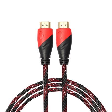 HDMI kabel 1.8 meter - HDMI 1.4 versie - High Speed - HDMI 19 Pin Male naar HDMI 19 Pin Male Connector Cable - Red line