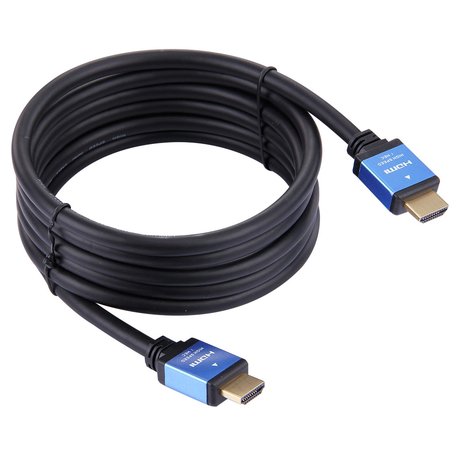 HDMI kabel 2 meter - HDMI 2.0 versie - High Speed - HDMI 19 Pin Male naar HDMI 19 Pin Male Connector Cable - Blue line