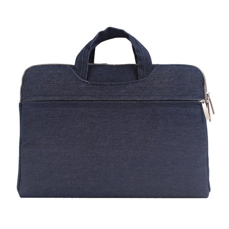 Denim laptoptas 13.3 inch - Donker blauw