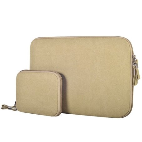 11.6 inch denim sleeve - Beige