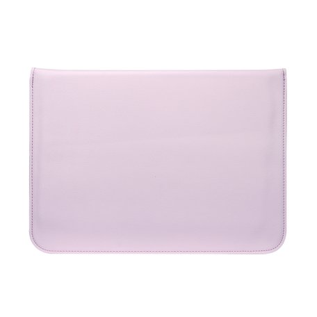 13 inch PU Leer envelop sleeve met standaard - Roze
