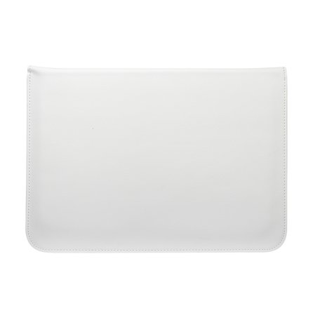 13 inch PU Leer envelop sleeve met standaard - Wit