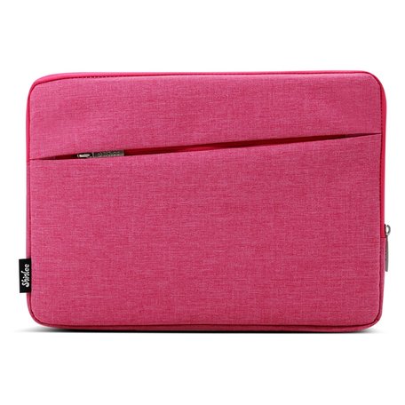 13 inch sleeve met extra vak - Roze