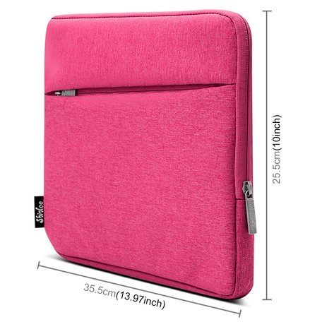 13 inch sleeve met extra vak - Roze